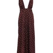 Cici Maxi Dress Pink Polkadot