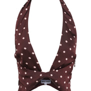Cici Top Pink Polkadot