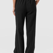 Arden Wide Leg Pant - Black Boucle