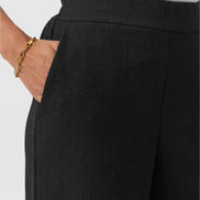 Arden Wide Leg Pant - Black Boucle