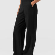 Arden Wide Leg Pant - Black Boucle