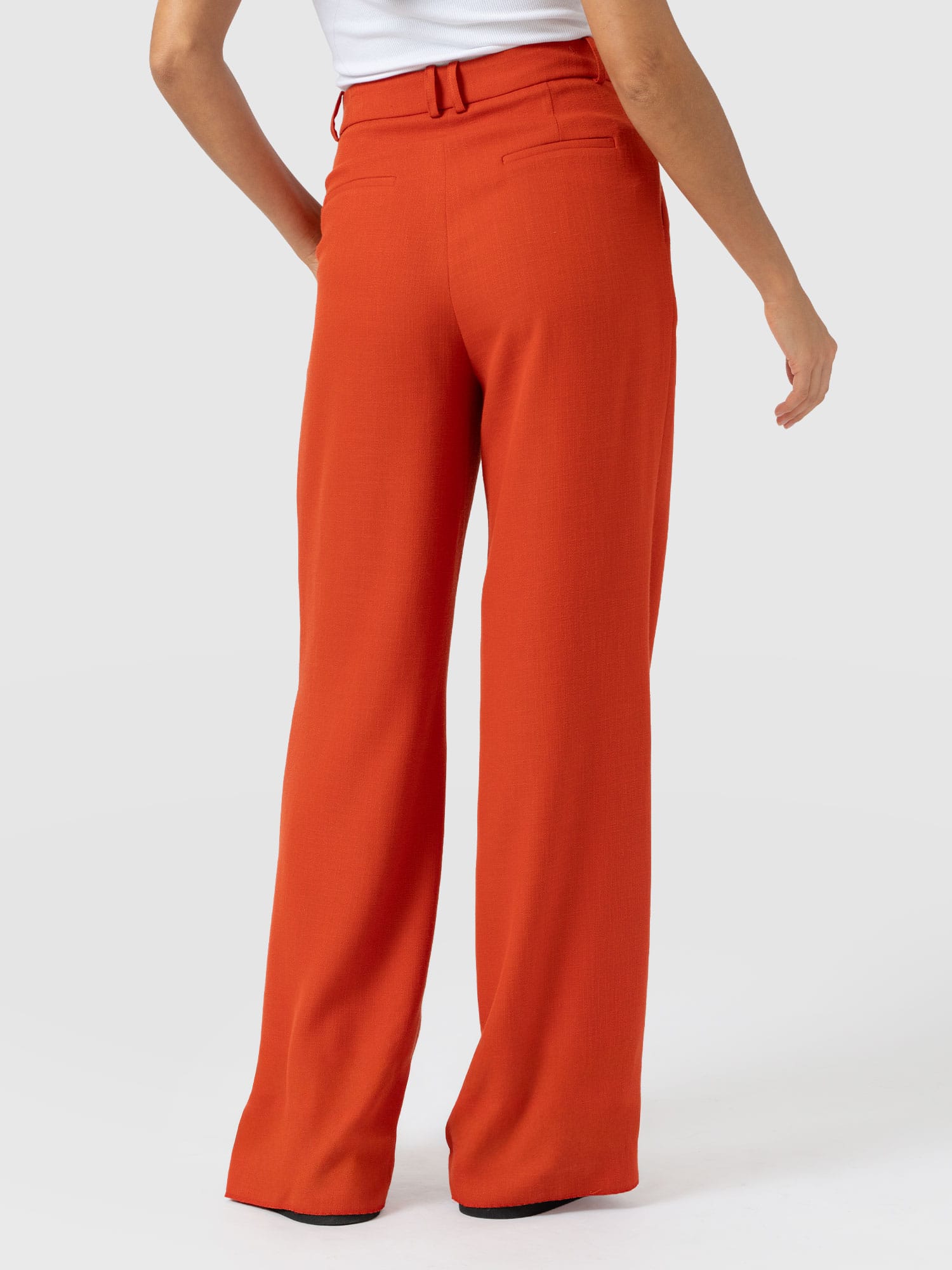 Argent Wide Leg Pant - Burnt Orange