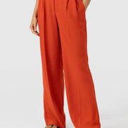 Argent Wide Leg Pant - Burnt Orange