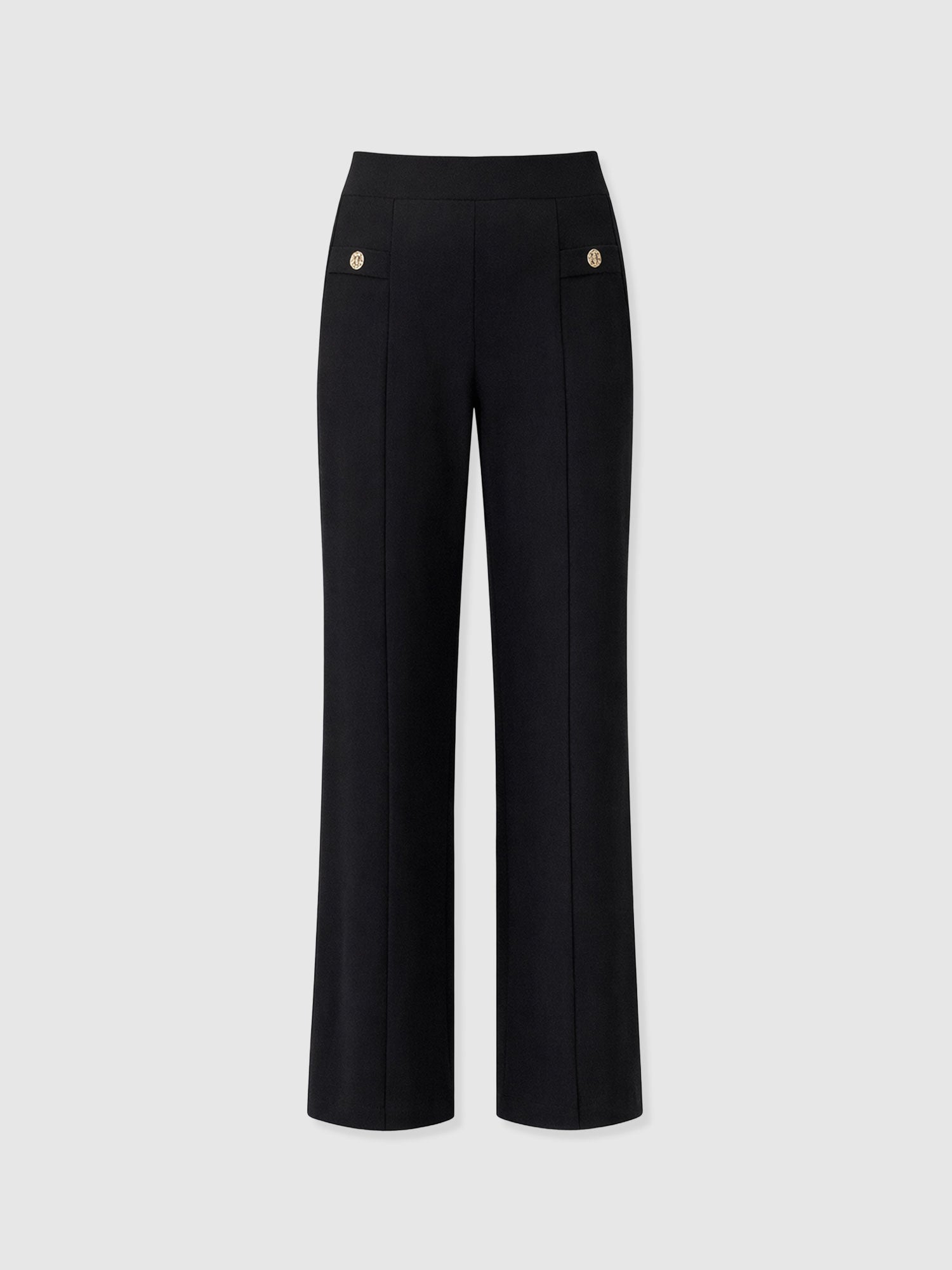 Averie Wide Leg Pant - Black Molten
