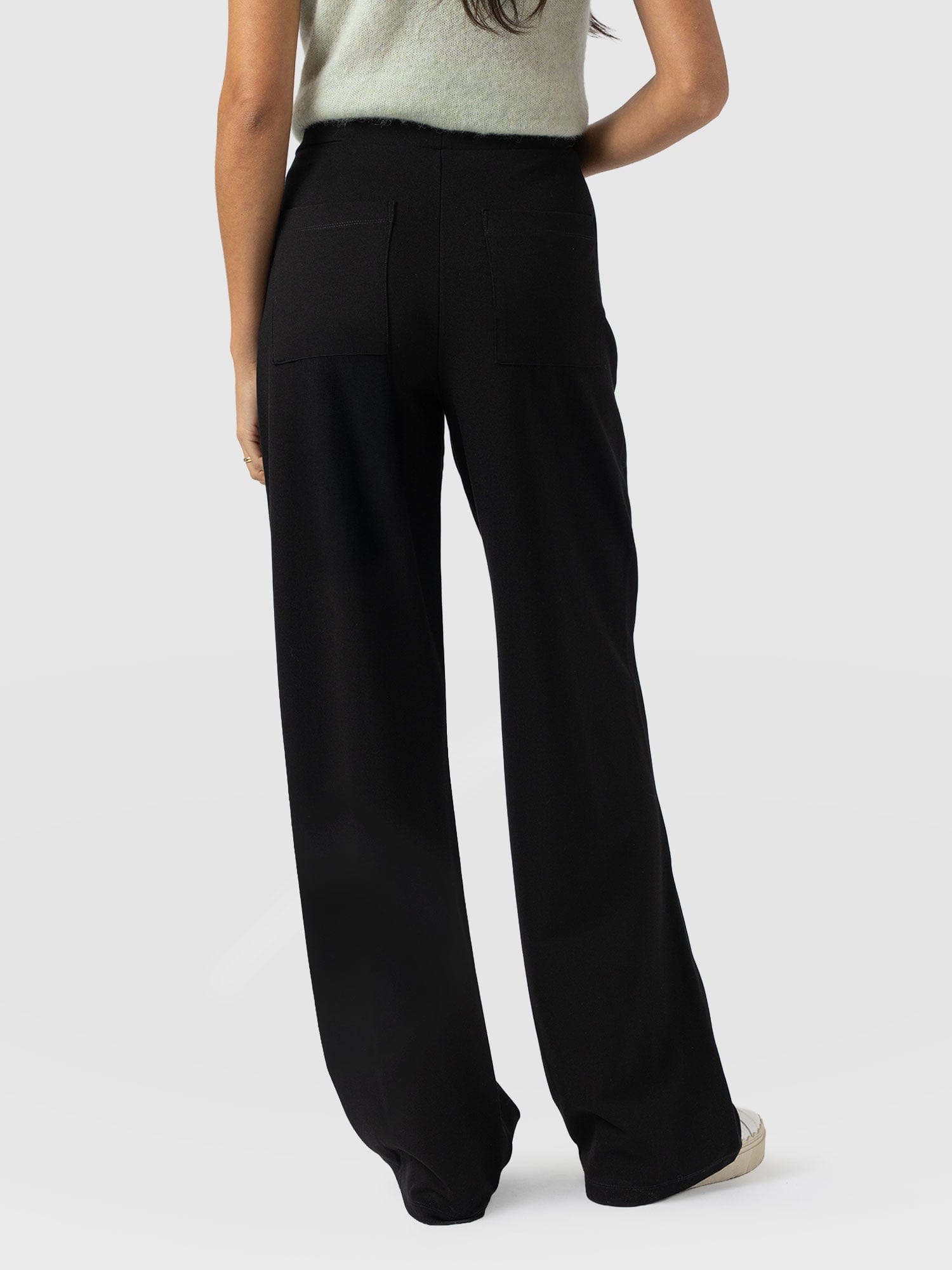Averie Wide Leg Pant - Black Molten