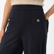 Averie Wide Leg Pant - Navy