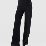 Averie Wide Leg Pant - Navy