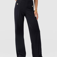 Averie Wide Leg Pant - Navy
