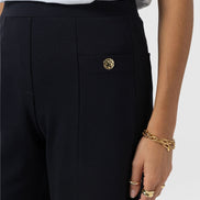 Averie Wide Leg Pant - Navy Molten