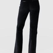 Axel Flared Pant - Black Velvet