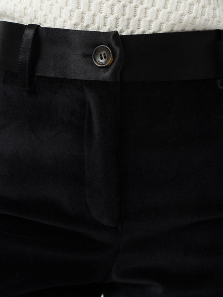 Axel Flared Pant - Black Velvet