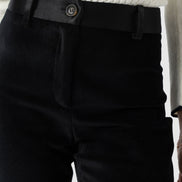 Axel Flared Pant - Black Velvet