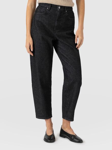 Barrel Leg Jean - Black