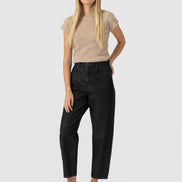 Barrel Leg Jean - Black