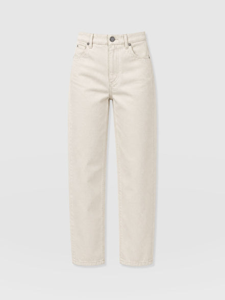 Barrel Leg Jean - Cream