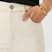 Barrel Leg Jean - Cream