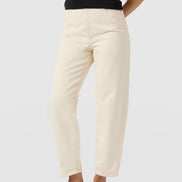 Barrel Leg Jean - Cream