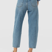 Barrel Leg Jean - Light Blue