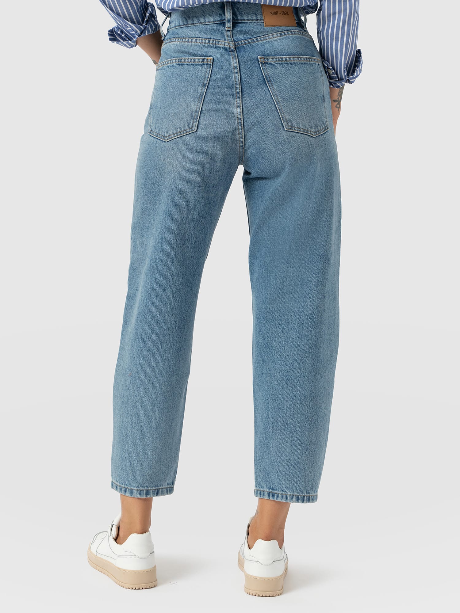 Barrel Leg Jean - Light Blue