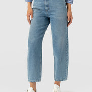 Barrel Leg Jean - Light Blue