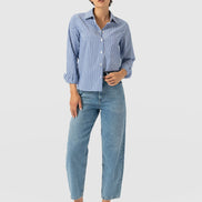 Barrel Leg Jean - Light Blue