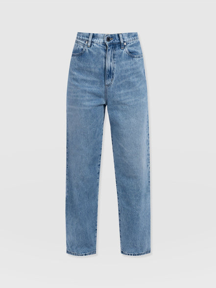 Barrel Leg Jean - Light Blue