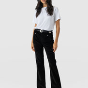 Bowie Flared Pant - Black Cord