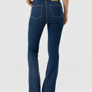 Bowie Stretch Flare Jeans - Mid Blue
