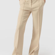 Cambridge Tailored Wide Leg Pant - Beige