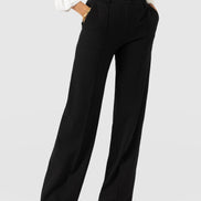 Cambridge Tailored Wide Leg Pant - Black