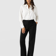 Cambridge Tailored Wide Leg Pant - Black