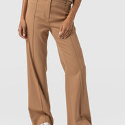 Cambridge Tailored Wide Leg Pant - Camel