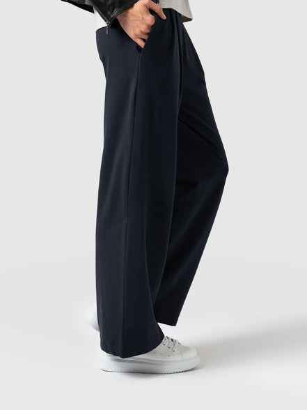 Camden Wide Leg Pant - Navy