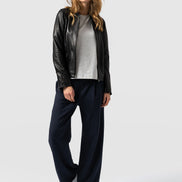 Camden Wide Leg Pant - Navy