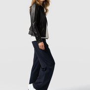 Camden Wide Leg Pant - Navy