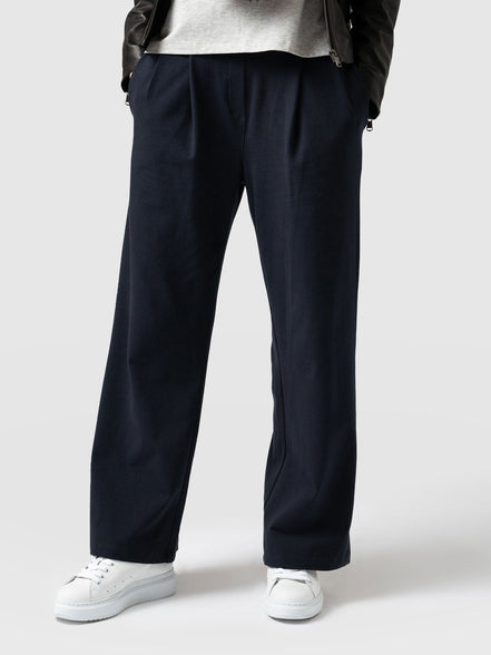 Camden Wide Leg Pant - Navy