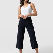 Cara Wide Leg Culotte - Navy