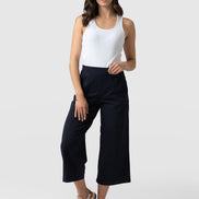 Cara Wide Leg Culotte - Navy
