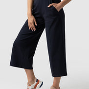 Cara Wide Leg Culotte - Navy