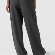 Cargo Chelsea Wide Leg Pant - Charcoal