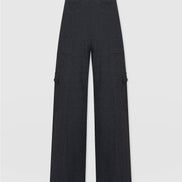 Cargo Chelsea Wide Leg Pant - Charcoal