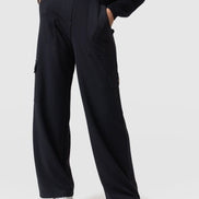 Cargo Chelsea Wide Leg Pant - Navy