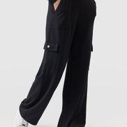 Cargo Chelsea Wide Leg Pant - Navy