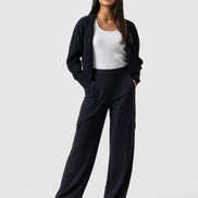 Cargo Chelsea Wide Leg Pant - Navy