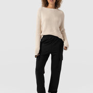 Cargo Tapered Pant - Black