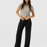 Chelsea Pant - Black Jersey
