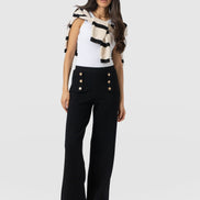 Chelsea Pant - Black Textured