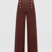 Chelsea Pant - Maroon Textured