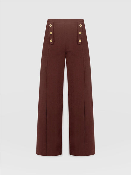 Chelsea Pant - Maroon Textured