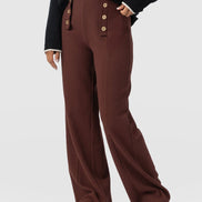 Chelsea Pant - Maroon Textured